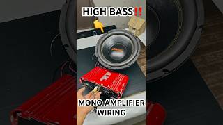 Mono Amplifier wiring with high bass‼️🔊🔊 music automobile diy rccrafts theretrofitsource [upl. by Verene]