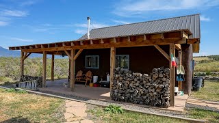 Offgrid straw bale homestead in Colorado  Tiny House Classic [upl. by Flynn]