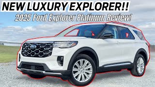 NEW LUXURY EXPLORER  2025 Ford Explorer Platinum Review [upl. by Ave]