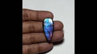 Purple flash labradorite cabochon subscribe cabochon crystals healing natural support gems [upl. by Vetter]