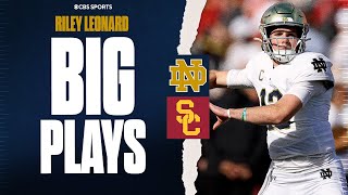 Riley Leonard accounts for 3 touchdowns vs USC  Highlights [upl. by Annavoig]