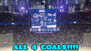 ALL 4 LEAFS GOALS LIVE Vs Seattle Kraken October 31st 2024 [upl. by Arnuad]