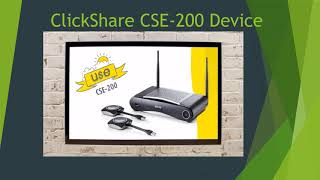 Barco ClickShare CSE 200 Wireless Presentation System or Device [upl. by Nirtiac]