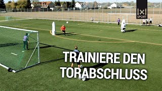 Torschusstraining Der TorschussParcours  Fußballübung Trainiere den Torabschluss [upl. by Etnuad]