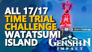 All Watatsumi Island Time Trial Challenge Genshin Impact [upl. by Dagny]