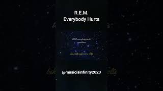 REM  Everybody Hurts  Lyrics Testo  Traduzione Italiano shorts [upl. by Wadesworth]