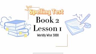 Wordly Wise 3000 Book 2 Lesson 1 [upl. by Leander]