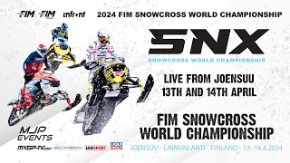 FIM SNOWCROSS WORLD CHAMPIONSHIP Joensuu Finland 1442024 [upl. by Sirret]