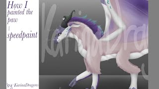 LILAC  fullbody dragon painting app sketchbook [upl. by Peppy]