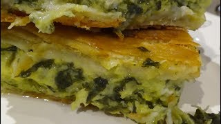 Greek Spinach Pie Spanakopita with Homemade Village Phyllo [upl. by Schoof593]