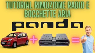 TUTORIAL RADIO E BOCCHETTE ARIA FIAT PANDA 312 E HYBRID [upl. by Simah]