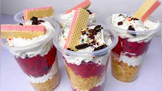 How to make CAKE PARFAIT in Nigeria  easy parfait recipe [upl. by Carver898]