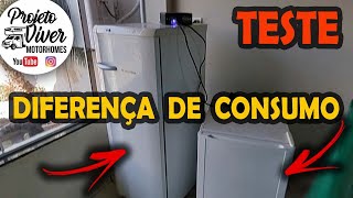 COMPARATIVO DE CONSUMO GELADEIRA E FRIGOBAR 12V  Construindo MotorHome VÍDEO​​ 34 [upl. by Neuburger616]