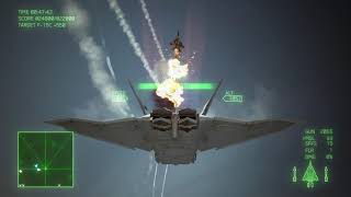 Ace Combat 7  Testing the FB22 Strike Raptor [upl. by Rene]