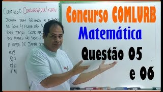 Comlurb 2020  Resolução da Prova de Matemática  3 [upl. by Nyrhtakyram789]