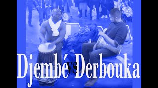 Derbouka vs Djembé street performance  StreetMusicShow [upl. by Nnewg71]