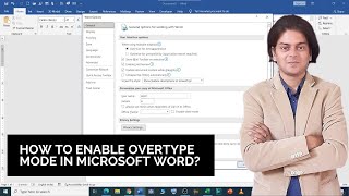 How to enable overtype mode in Microsoft Word [upl. by Fernando]