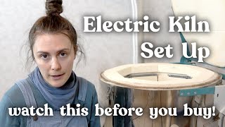 How to Set Up Your First Electric Kiln  My tips for setting up kiln ventilation amp safety tips [upl. by Yerahcaz]