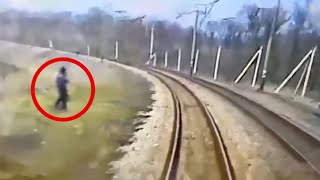 Shocking Train Moments Caught on Camera [upl. by Eenitsed592]