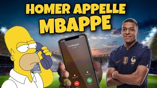 Homer Appelle Mbappe au téléphone [upl. by Niatsirk157]