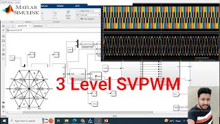 3Level Space Vector PWM based three phase Multilevel Inverter  SVPWM  DCMLI  MATLAB Simulation [upl. by Sherye]