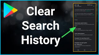 How To Delete Search History On The Google Play Store [upl. by Nosam889]