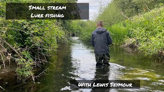 Small stream lure fishing UK for trout and chub fishing [upl. by Akfir]