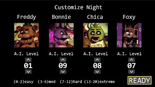 Fnaf 1 1987 custom night [upl. by Sunderland]