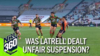 Latrell Mitchell hit with 4game ban Was it too harsh  NRL 360 [upl. by Don706]