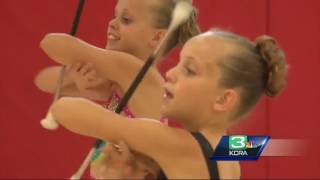 Sisters claim 15 national titles for baton twirling [upl. by Garner622]