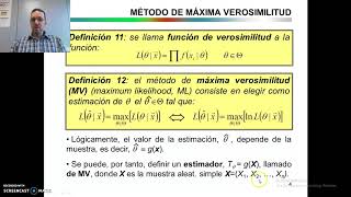 15 Método de Máxima Verosimilitud [upl. by Yleik953]