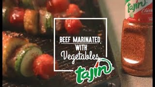 Marinated Beef and Veggies Skewer Recipe [upl. by Chaffinch]