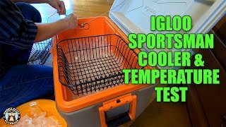 Igloo Sportsman Cooler and Temperature Test [upl. by Ellerol]