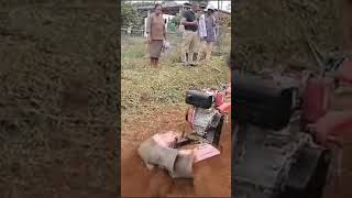 4WD power weeder tiller weeder dicthing easier operation and less effort [upl. by Gay261]