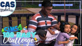 Makeovers for the Twin’s Mase and Linc 😮‍💨🍼  100 Baby Challenge  The Sims 4 CAS [upl. by Lambrecht]