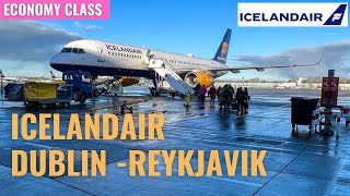 ICELANDAIR IN ECONOMY  Dublin Ireland to Keflavik Iceland [upl. by Varrian544]