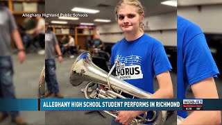 Alleghany High School Student Performs in Richmond [upl. by Germana]