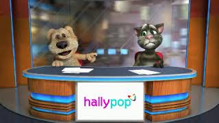 Talking Tom And Ben News Fight About Hallypop Logo [upl. by Norvan]