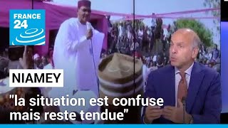 Niger  à Niamey quotla situation est confuse mais reste tenduequot • FRANCE 24 [upl. by Itnavart]