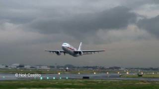 Airbus A300 AeroUnion  Rasante  Aeropuerto Internacional de la Ciudad de Mexico AICM [upl. by Kcin101]