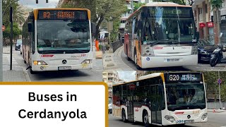 Some buses around Cerdanyola del Vallès Sep 2024 [upl. by Leachim756]