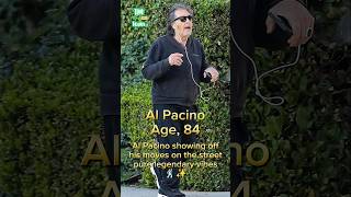 Al Pacino showing off his moves on the street – pure legendary vibes🕺✨ alpacino hollywood [upl. by Nnaj]