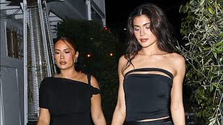 Kylie Jenner and Yris Palmer were spotted enjoying DINNER at Giorgio Baldi in Santa Monica [upl. by Eiramnaej]