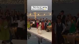 KendrickLamars “Not Like Us” played at a wedding [upl. by Azelea]