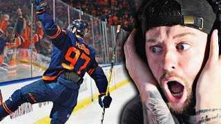 SOCCER FAN REACTS Connor McDavid Goals But They Get Increasingly More Impossible [upl. by Felt]