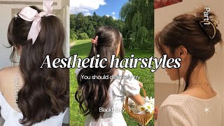 Asethetic hairstyles you should definitely try if you want to have a glow up  asethetic hairstyles [upl. by Torto513]