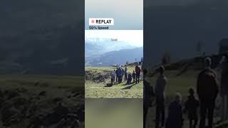 Prop pounding performance Mishandled landing in the mountains [upl. by Ogu]