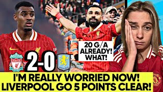 Someone Stop Liverpool PLZ Salah Isnt Normal Liverpool 20 Aston Villa Reaction [upl. by Lilac555]