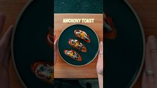 ANCHOVY TOAST Festive Sides 🎄🐟 festive sides christmas recipes [upl. by Karp55]