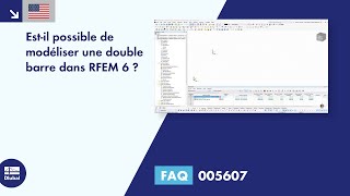 EN faq 005607  Estil possible de modéliser une double barre dans RFEM 6 [upl. by Suirradal389]